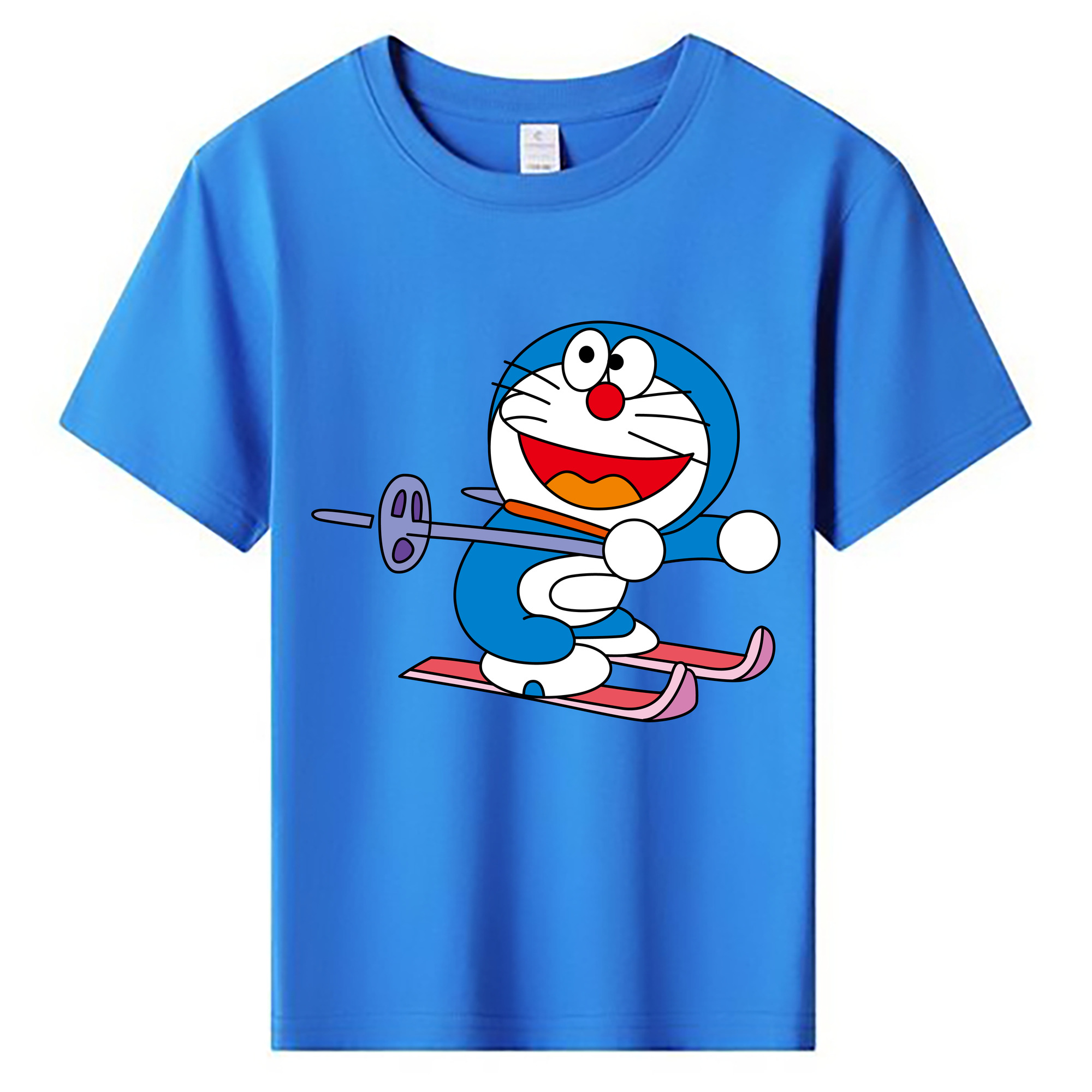 （画像用） ドラえもん Doraemon 綿100％キッズTシャツ（フロントプリント）